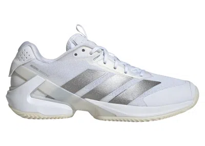 Pre-owned Adidas Originals Adizero Ubersonic 5 Clay (women's) Sneakers In Cloud White/silver Metallic In Multi