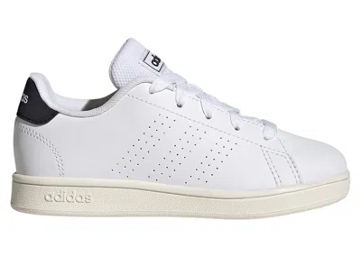 Pre-owned Adidas Originals Advantage Lifestyle Court White Sneakers In Cloud White/legend Ink In Multi