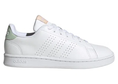 Pre-owned Adidas Originals Advantage (women's) Sneakers In Cloud White/linen Green