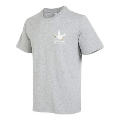 Adidas Originals Adventure Graphic Duckies T-shirt 'grey' In Gray