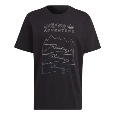 Adidas Originals Adventure Mountain Front T-shirt 'black'