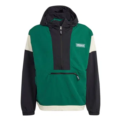 Adidas Originals Adventure Premium Windbreaker 'dark Green Black'