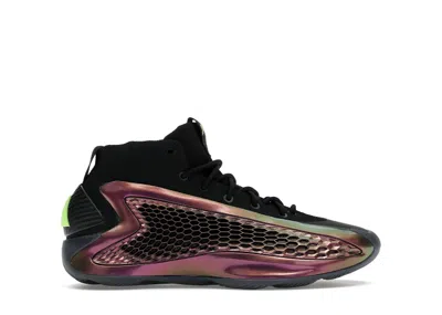 Pre-owned Adidas Originals Ae 1 Allstar The Future Sneakers In Metallic Burgundy/black/lime Green