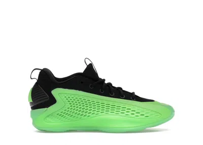 Pre-owned Adidas Originals Ae 1 Low Slime Sneakers In Lucid Lime/aurora Ink/core Black