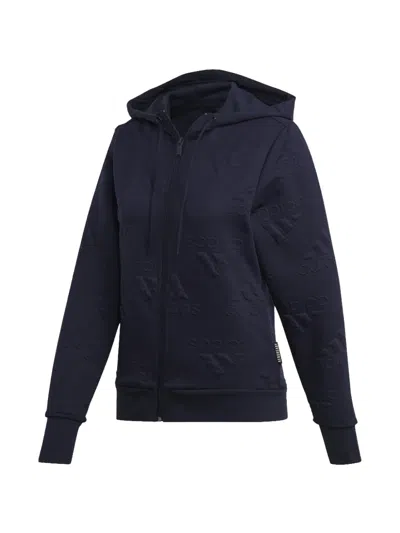 Adidas Originals Aeroready Zip-up Hoodie In Blue