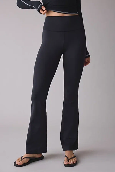 Adidas Originals All Me High-rise Flare Legging Pant In Black, Women's At Urban Outfitters