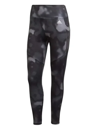 Adidas Originals All-over Print Leggings In Gray