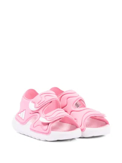 Adidas Originals Babies' Altaswim 3 Logo Strap Sandals In Pink