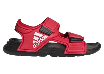 Pre-owned Adidas Originals Altaswim Sandals Sneakers In Better Scarelet Red/cloud White/core Black