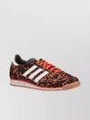 Adidas Originals Womens Adidas Sl 72 Leopard-print Suede And Mesh Low-top Trainers In Black