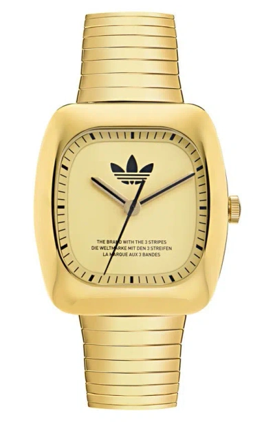 Adidas Originals Ao Bracelet Watch In Goldone