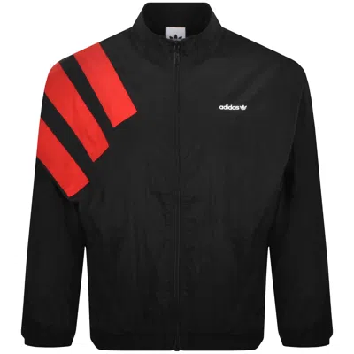 Adidas Originals Adidas Arch Oversize Nylon Track Jacket In Black