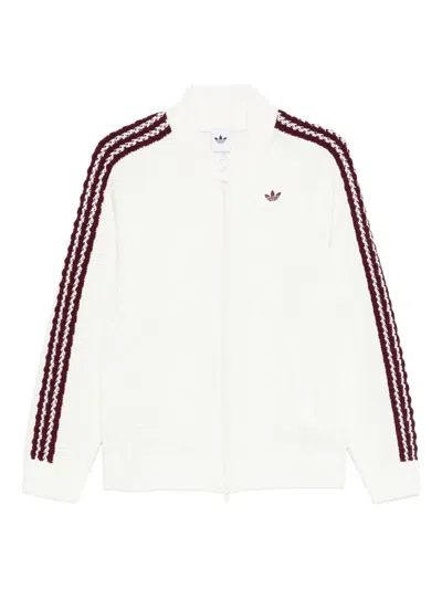 Adidas Originals Archive Cutline Cable-knit Knitwear In White