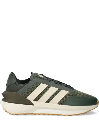 Adidas Originals Arvyn Three-stripe Mesh Sneakers In Green