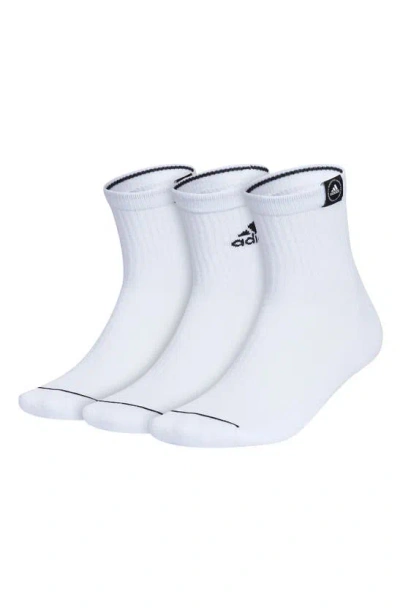 Adidas Originals Assorted 3-pack Cushioned 2.0 Crew Socks In White