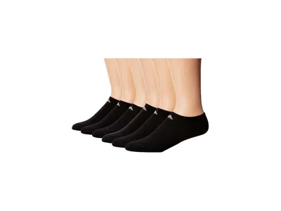 Adidas Originals Athletic Cushioned 6-pack No Show Men's No Show Socks Shoes Black/aluminum 2: Lg (men Shoe 8-12 - Wo