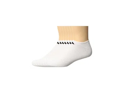 Adidas Originals Athletic Cushioned 6-pack No Show Men's No Show Socks Shoes White/black: Lg (men Shoe 8-12 - Women 1