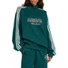 Adidas Originals Athletic Department Quarter Zip Sweatshirt In Green