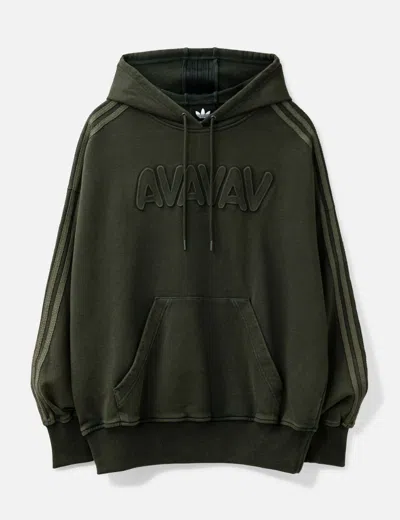 Adidas Originals X Avavav Logo-embossed Hoodie In Multi