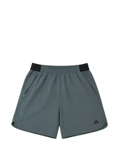 Adidas Originals Axis Logo-print Shorts In Green