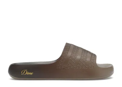 Pre-owned Adidas Originals Ayoon Slides Dime Simple (women's) Sneakers In Simple Brown/gold Metallic