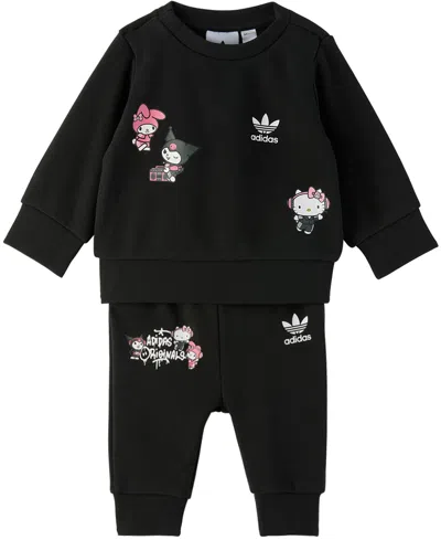 Adidas Originals Baby Black Crew Sweatsuit