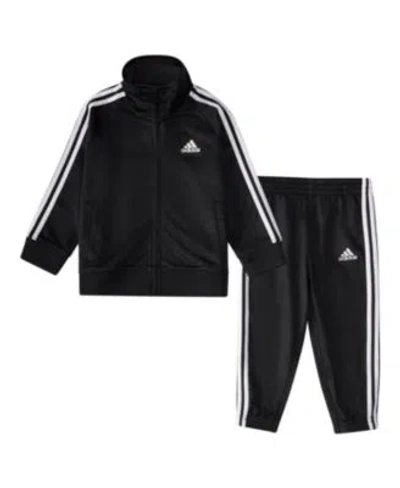 Adidas Originals Baby Boys 2 Piece Tricot Jogger Set In Adi Black
