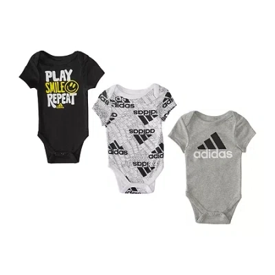 Adidas Originals Baby Boys 3-pc. Short Sleeve Bodysuit In Black