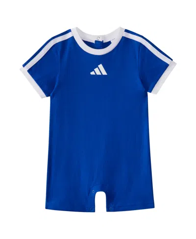 Adidas Originals Baby Boys 3-stripe Short Sleeve Logo Romper