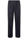 Adidas Originals Elastic-waist Straight-leg Trousers In Blue