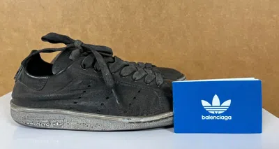 Pre-owned Adidas Originals Balenciaga X Adidas Stan Smith Wornout Black White Wmns 5 Eu35 Ig9945 Made Italy
