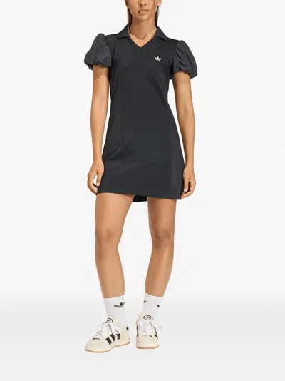 Adidas Originals Balloon-sleeve Dress In Black