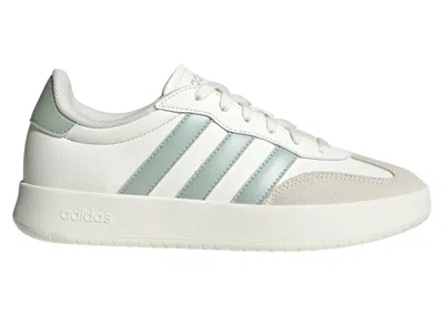 Pre-owned Adidas Originals Barreda (women's) Sneakers In Linen Green Met /linen Green Met In Off White/linen Green Met.