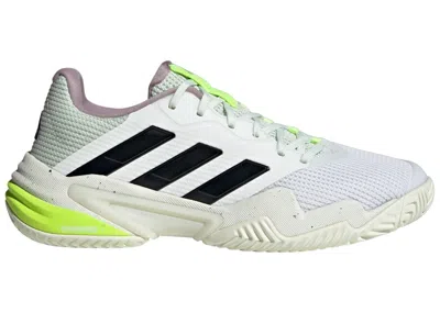 Pre-owned Adidas Originals Barricade 13 (women's) Sneakers In Cloud White/core Black/crystal Jade