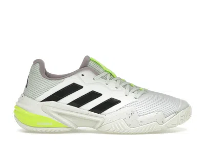 Pre-owned Adidas Originals Barricade 13 (women's) Sneakers In Cloud White/core Black/crystal Jade In Multi