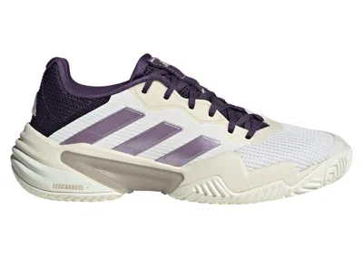 Pre-owned Adidas Originals Barricade 13 (women's) Sneakers In Core White/powder Plum/aurora Plum