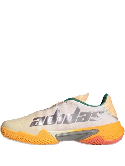 Adidas Originals Barricade "white Tint/acid Orange" Sneakers In Yellow