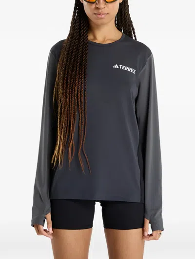 Adidas Originals Base Layer Thumb Slots Sweater In Gray