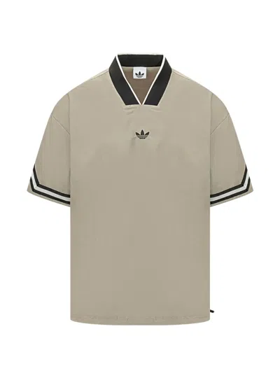 Adidas Originals Basketball Warm-up T-shirt In Neutral