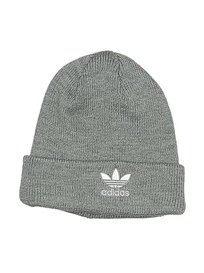 Pre-owned Adidas Originals Beanie Hat In Gray
