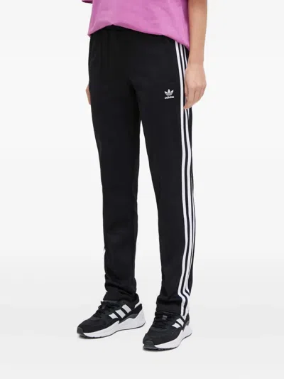 Adidas Originals Beckenbauer Three-stripes Track Pants In Black