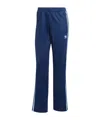 Adidas Originals Recycled Polyester Satin Wide Leg Track Pants In Blue