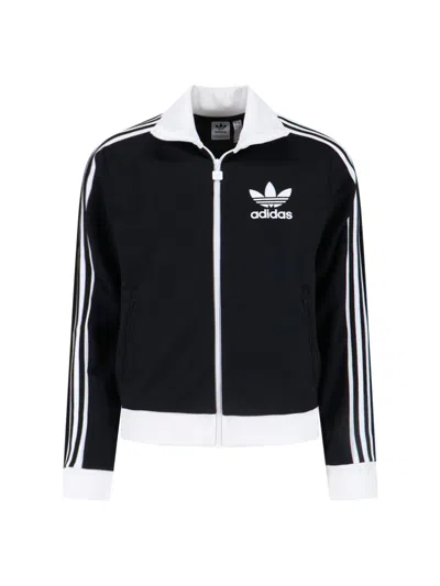 Adidas Originals 'beckenbauer' Zip Sweatshirt In Black