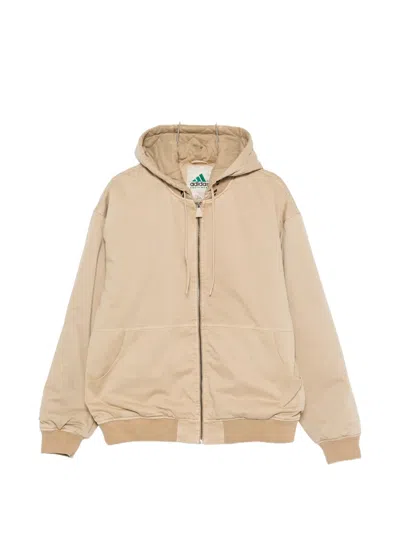 Adidas Originals Beige Bomber Jacket In Multi