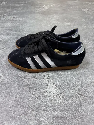 Pre-owned Adidas Originals Berlin 1970s Romania Sneakers Size 5 City Series Y2k In Blue