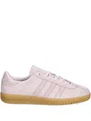Adidas Originals Bermuda Three-stripe Lace-up Sneakers In Pink