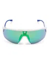 Adidas Originals Bianco / Verde Specchiato Injectate Sunglasses In Multi