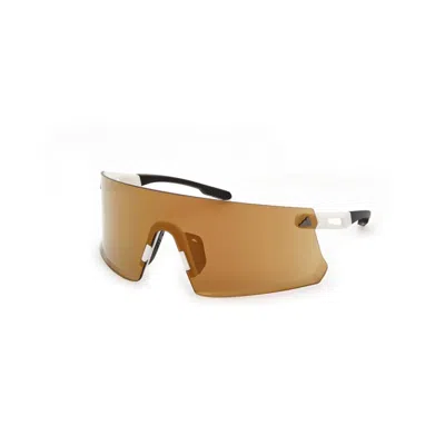 Adidas Originals Bianco/marrone Specchiato Acetate Sunglasses