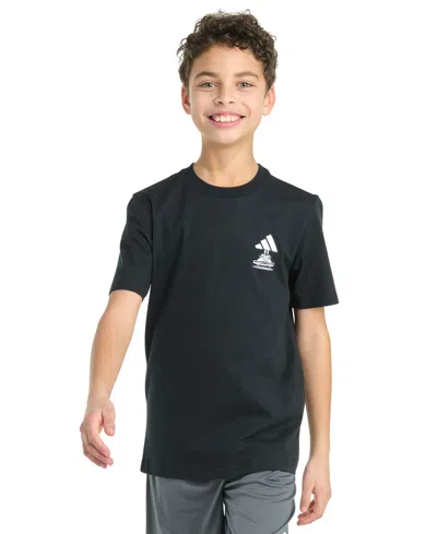 Adidas Originals Kids' Big Boy Short Sleeve Skate Life T-shirt In Black
