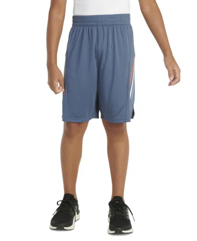 Adidas Originals Kids' Big Boys Aeroready Elastic-waistband Graphic 3-stripe Shorts In Preloved Ink